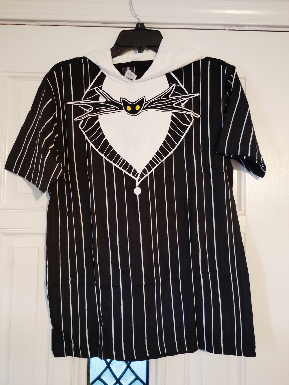 Unisex Disney Nightmare Before Christmas Short Sleeve Hooded Tee